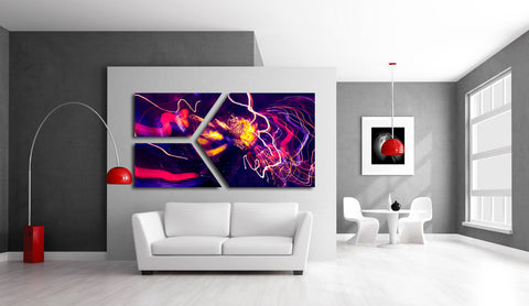 Abstract Triptych #3860
